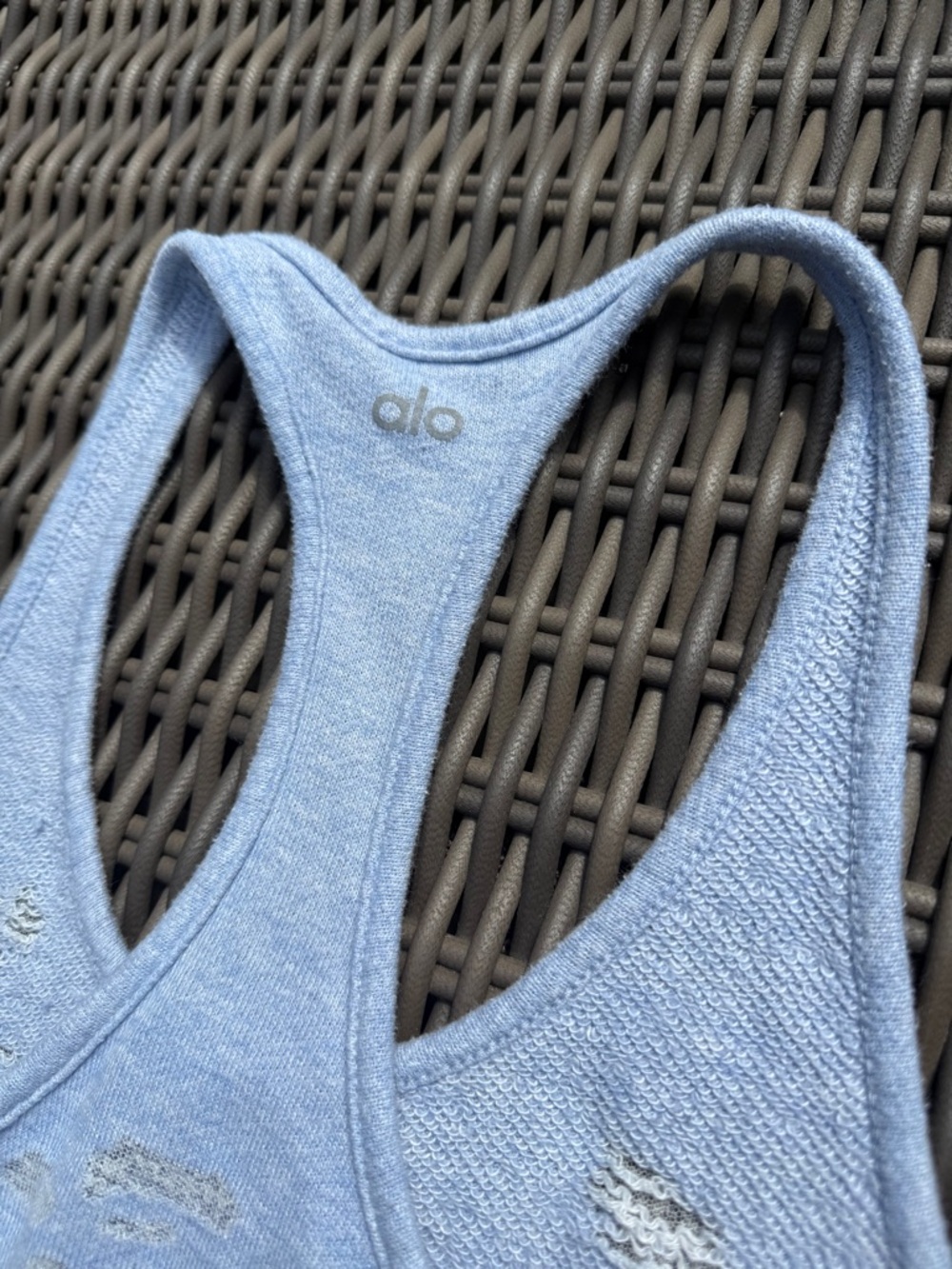 Alo Distressed Racerback Tank Top - Picture 12 of 16
